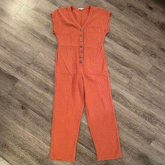 Madewell lightspun cap sleeve jumpsuit size XS - Picture 5 of 11